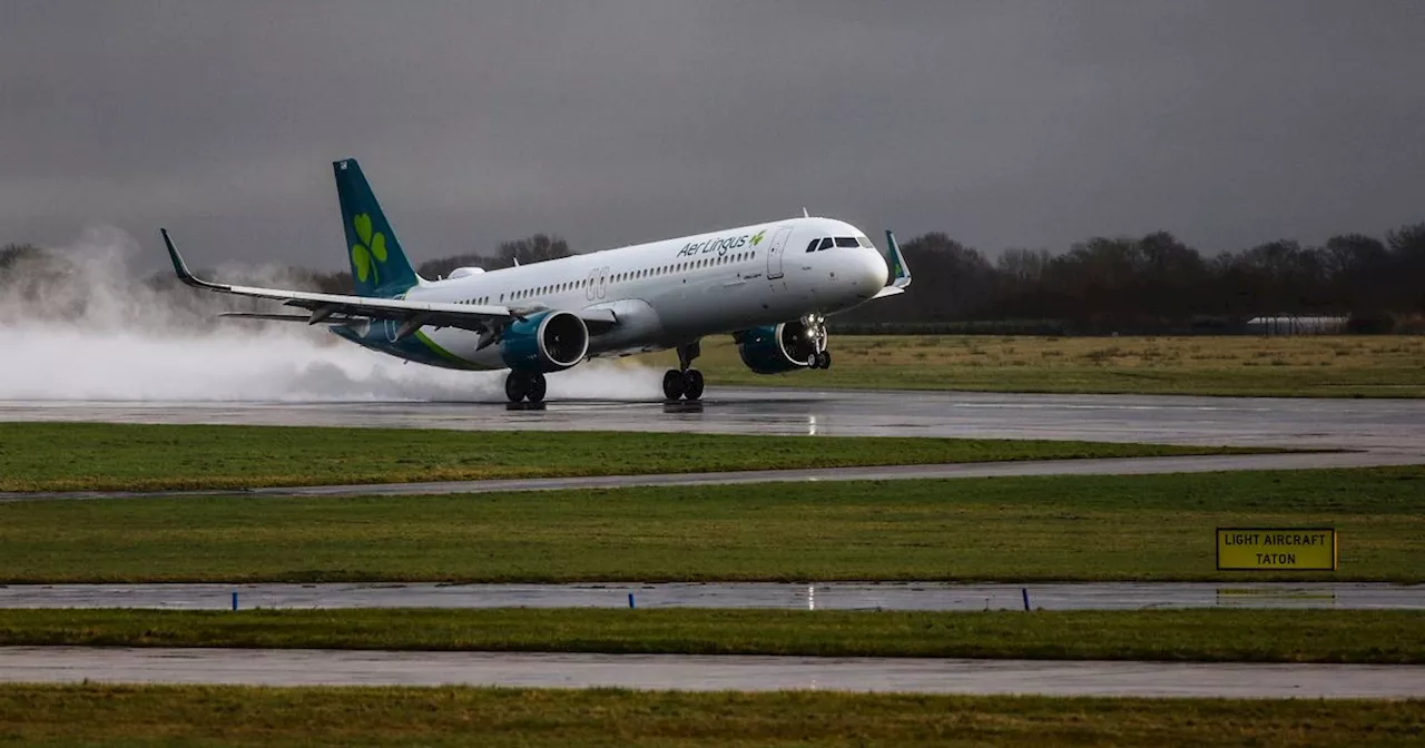 Moment Storm Kathleen winds force planes to abort landing at Manchester Airport