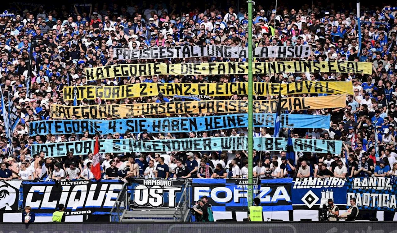 Es geht ums Stadtderby: Fans kritisieren HSV-Bosse mit Spruchbändern