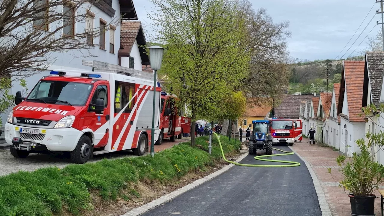 Brand im Weinkeller: Schwelbrand entstand bei Sanierungsarbeiten