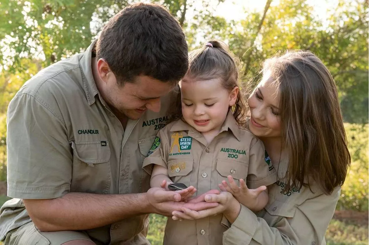 Bindi Irwin Praises Daughter Grace’s ‘Kindness Towards Animals’ as the Family Poses in Zoo Uniforms