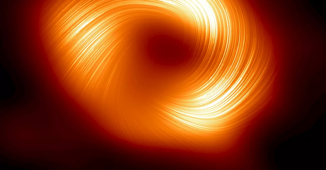 Astronomers Discover Spiral Magnetic Field Around Black Hole