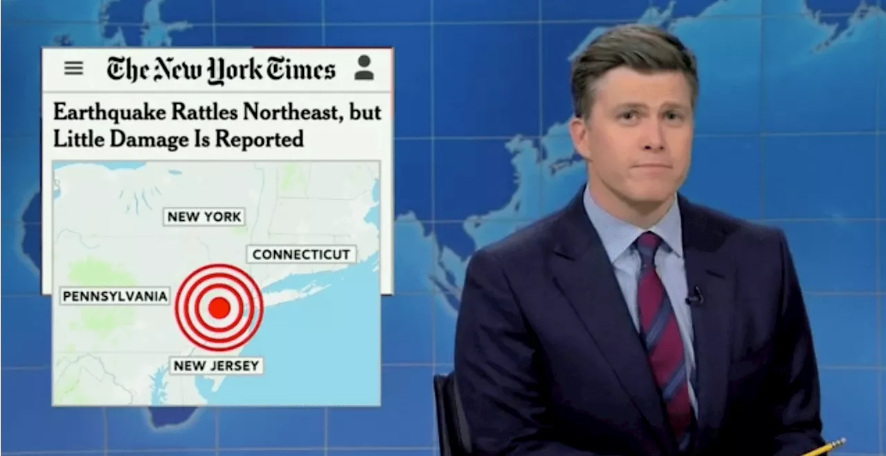 ‘SNL’ Weekend Update Tackles Northeast Earthquake, Trump’s ‘Cocaine’ Comment