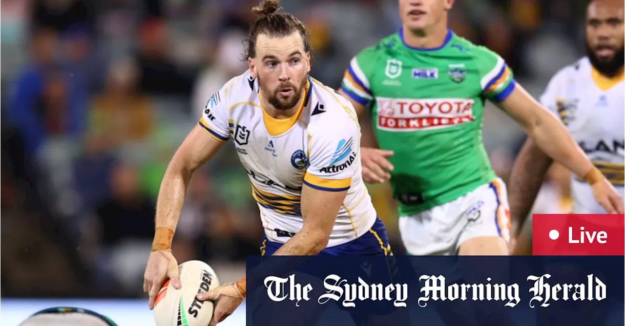 Live NRL: Raiders host Eels after Cowboys sink Titans comeback