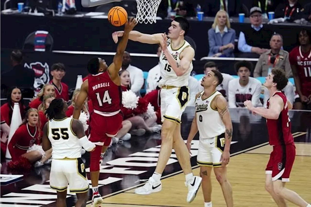 Zach Edey and Purdue power their way into NCAA title game, beating N.C. State 63-50