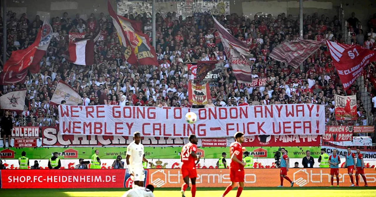 Warnung des FC Bayern: Fans senden vulgäre UEFA-Botschaft - Ärger bei Arsenal droht