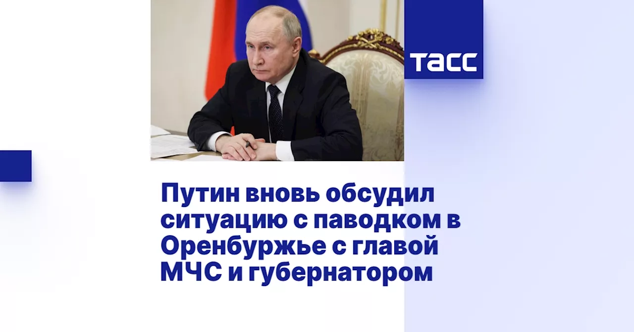 Путин вновь обсудил ситуацию с паводком в Оренбуржье с главой МЧС и губернатором