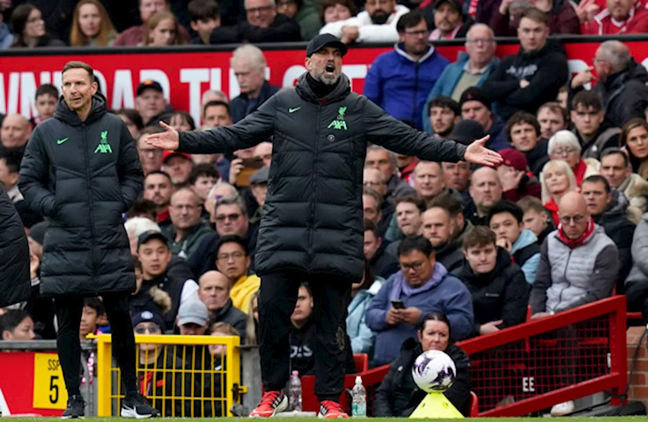 Klopp's Disappointment as Liverpool Draw 2-2 with Manchester United