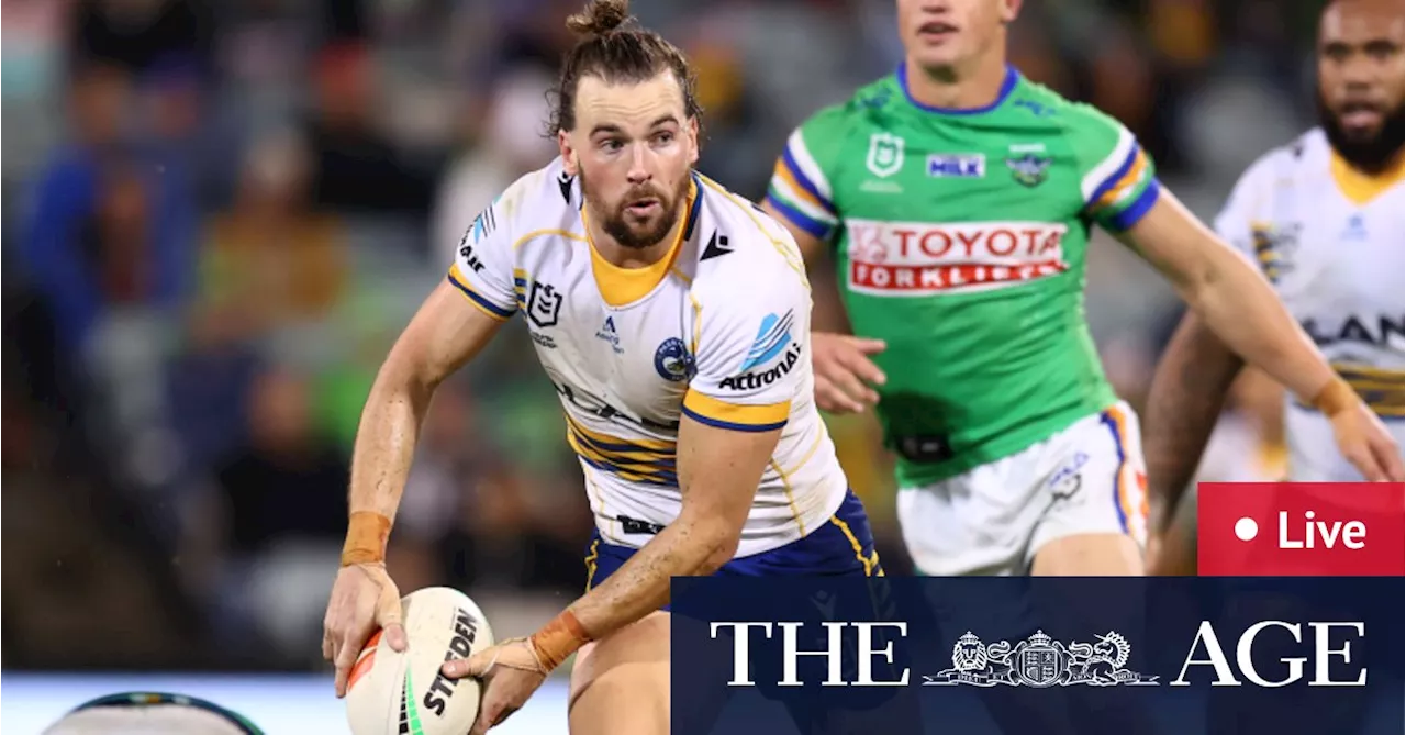 Live NRL: Raiders host Eels after Cowboys sink Titans comeback