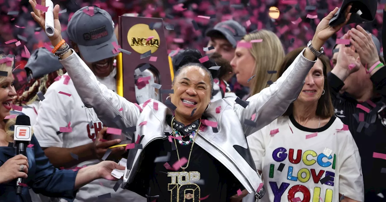 Dawn Staley Praises South Carolina, Shouts Out Caitlin Clark In NCAA Championship Speech