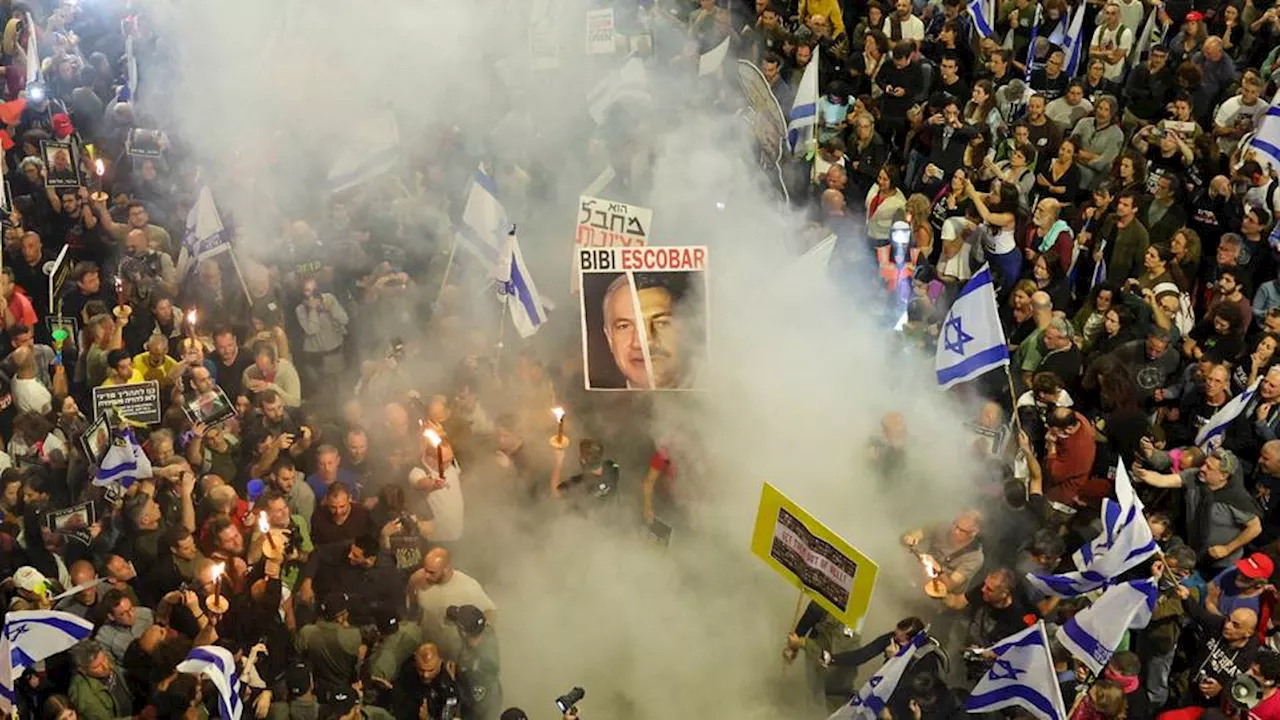 Israelis call for Netanyahu to resign in massive rally amid Gaza invasion