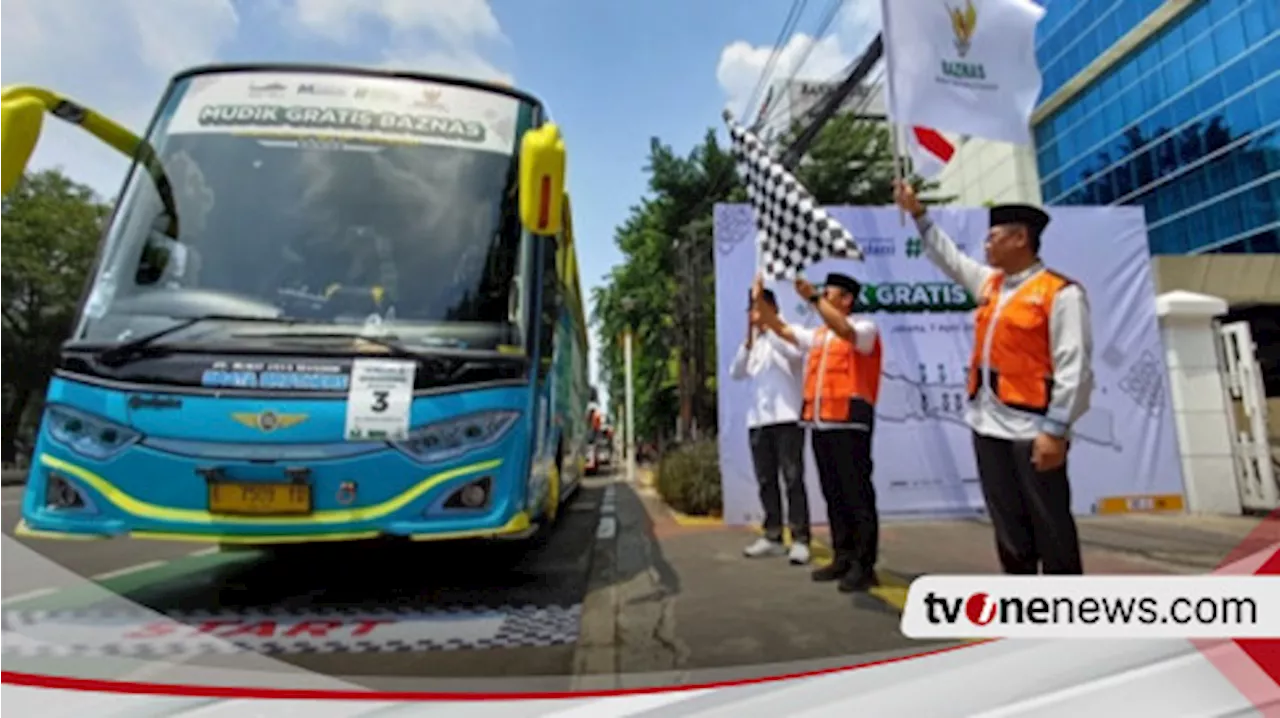 Info Mudik, Baznas RI Lepas 9 Bus Mudik untuk Guru Ngaji dan Marbot