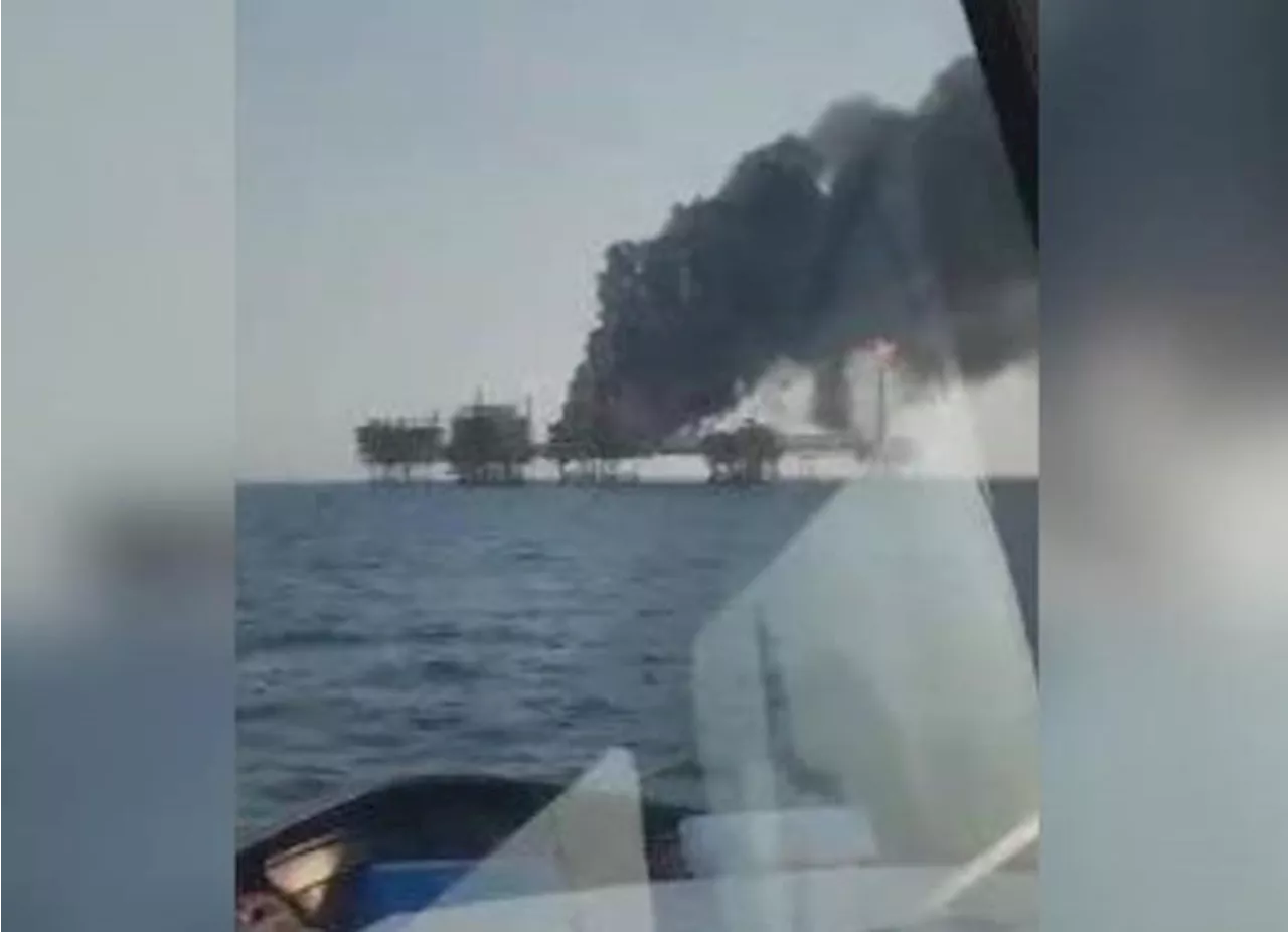 Explosión e incendio en plataforma marina de Pemex en la Sonda de Campeche