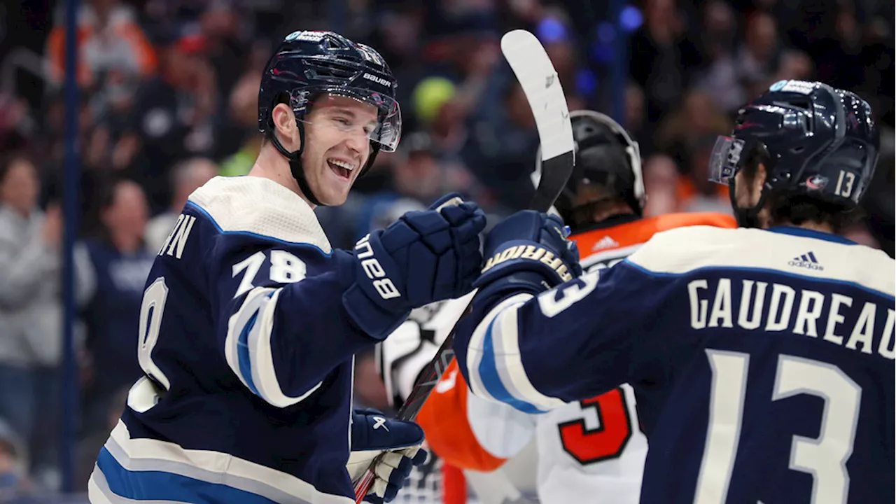 Severson and Werenski score 2 goals each as Blue Jackets win 6-2