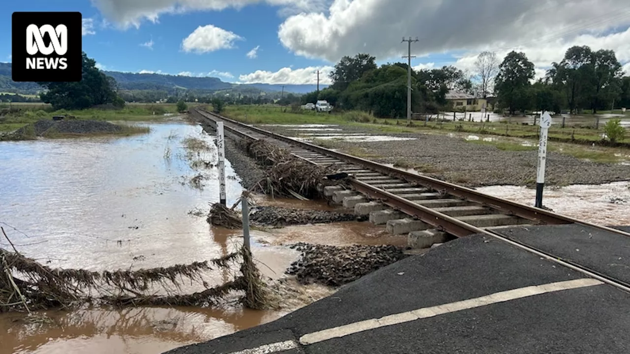 South Coast trains offline after severe weather exposes NSW railway track's fragility