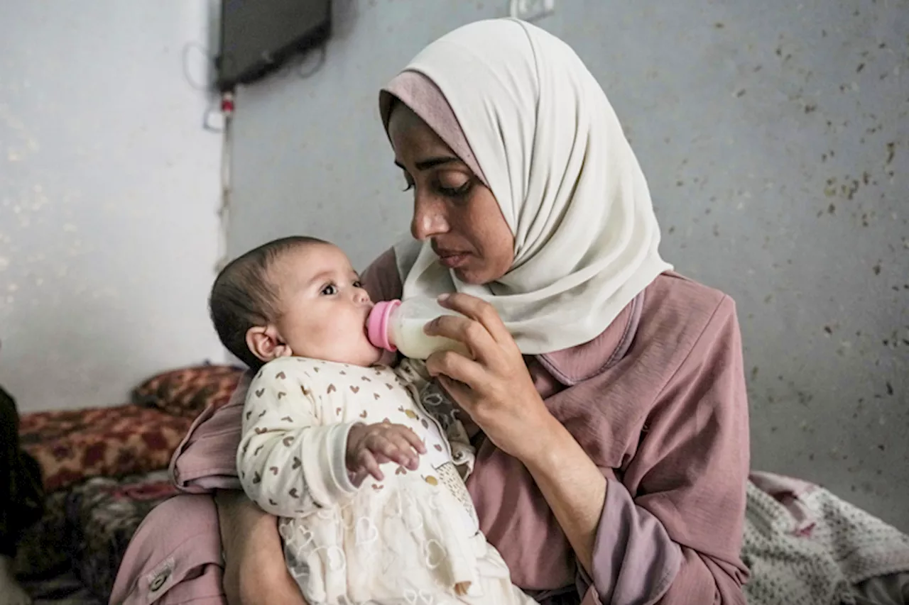 These Palestinian mothers in Gaza gave birth October 7. Their babies have known only war