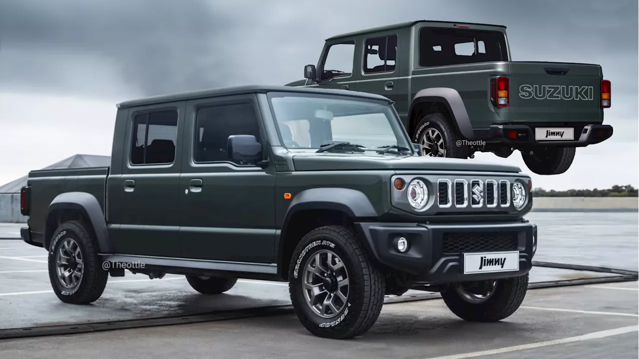 Suzuki Jimny Reimagined As A Mini Gladiator Pickup Truck