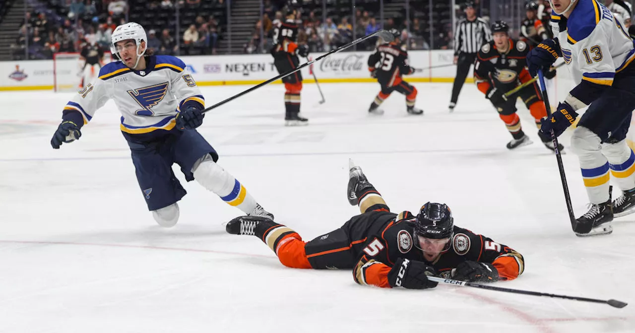 Kyrou scores in SO as Blues beat Ducks 6-5 to preserve slim playoff hopes