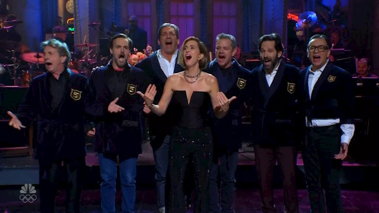 Ryan Gosling, Matt Damon and even Lorne Michaels initiate Kristen Wiig ...