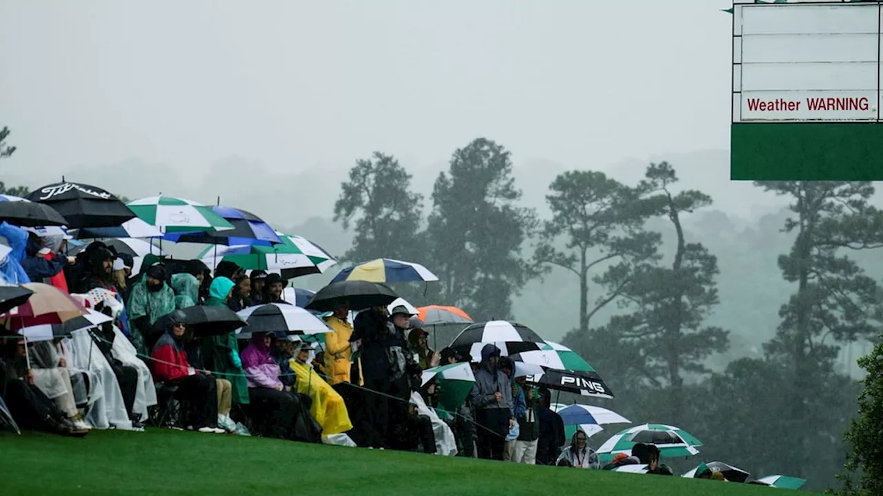 Oväder kan skjuta upp Ludvig Åbergs debut i Masters