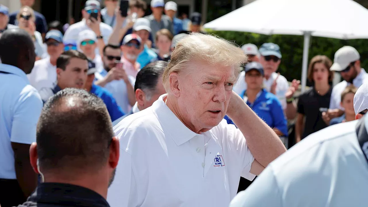 Donald Trump greets LIV Golf stars at his Doral Miami course