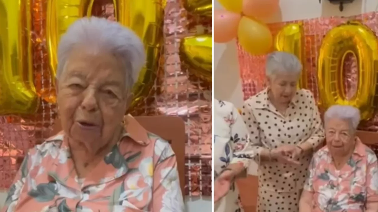 Ella es Rosita, la mujer que cumplió 105 años: tiene 16 nietos y 18 bisnietos