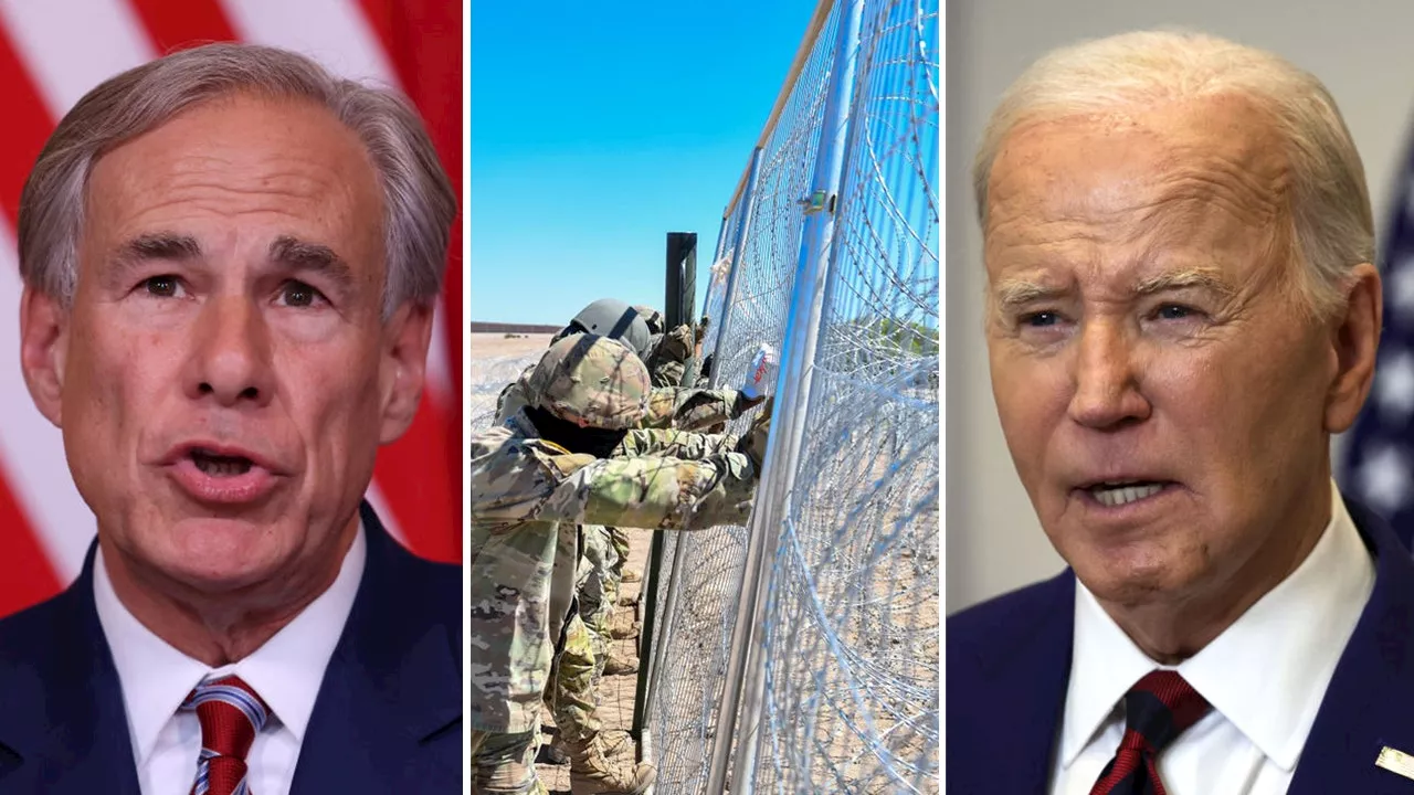 Abbott sends Biden message on 'sovereign authority' as Texas National Guard reinforces border razor fencing