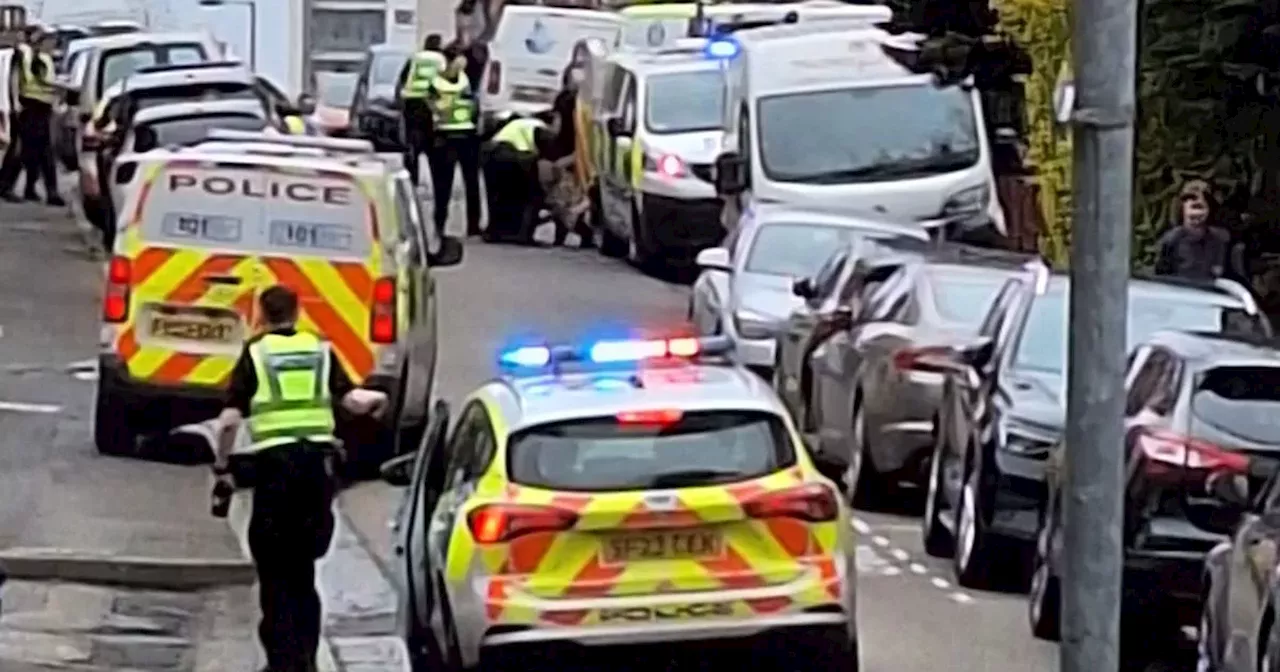 Large emergency services presence on Glasgow road after disturbance