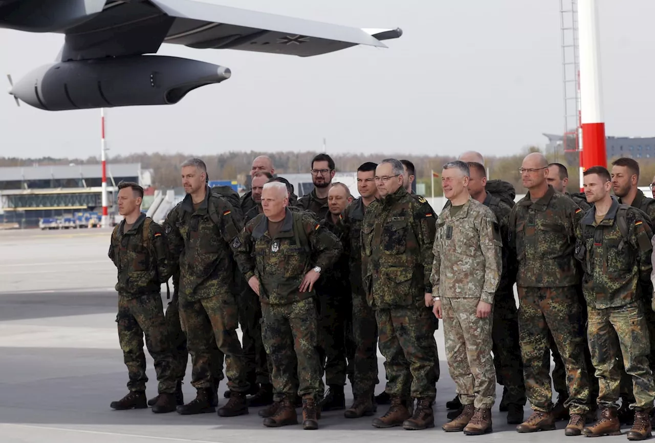 German troops arrive in Lithuania, their first long-term foreign deployment since World War II