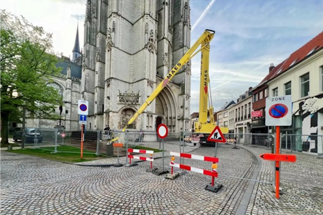 Omgeving Sint-Romboutstoren afgesloten voor inspectie met hoogwerker