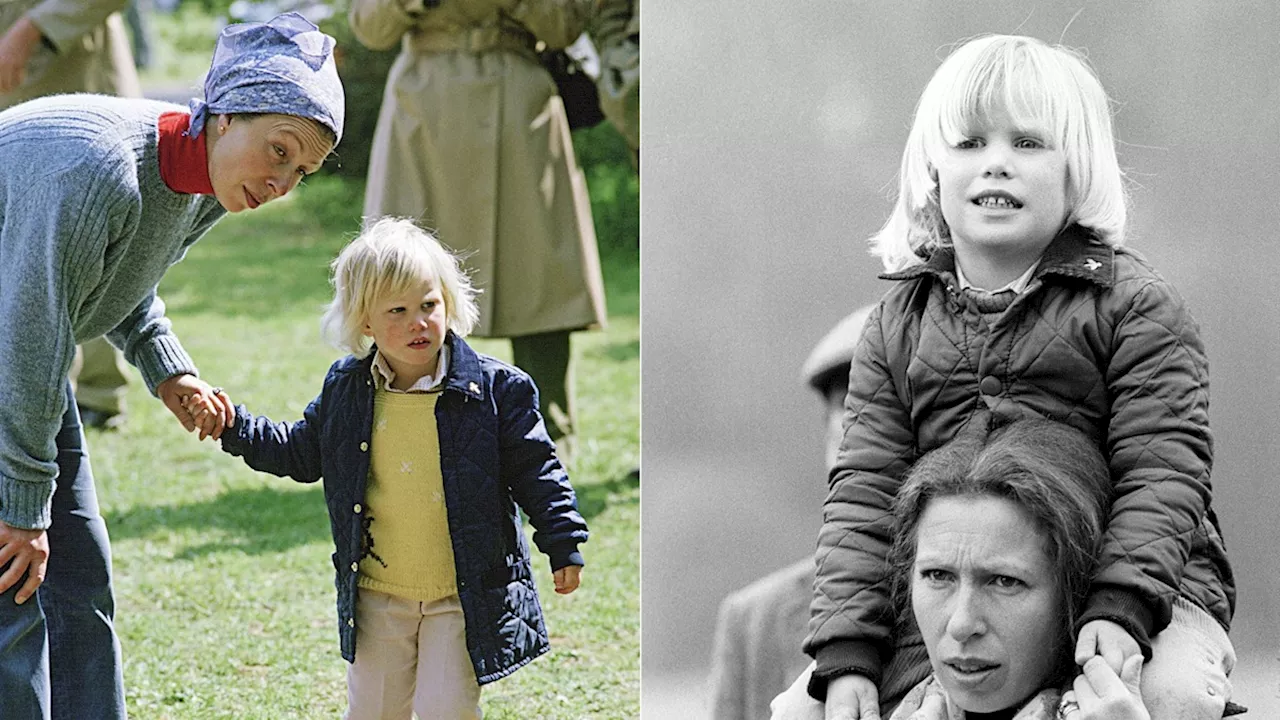 8 adorable baby photos of Zara Tindall with her mother Princess Anne