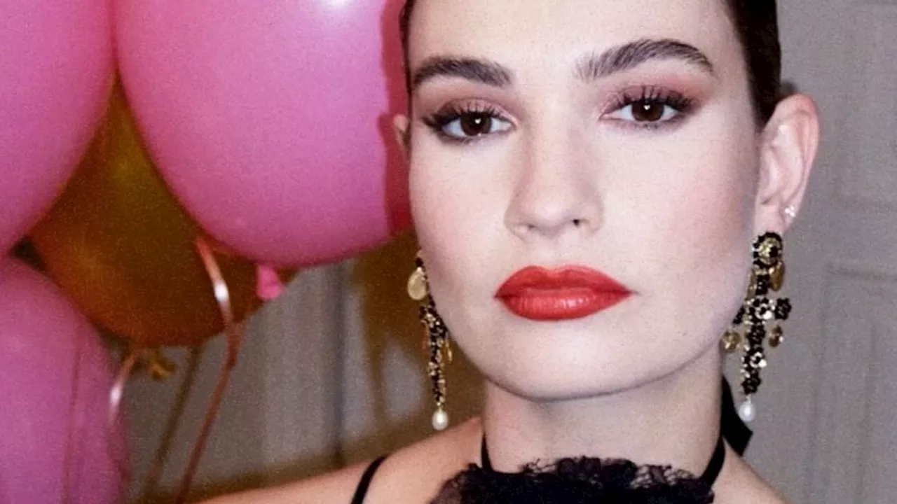 Lily James turns heads with daring sheer look at Dolce & Gabbana soirée