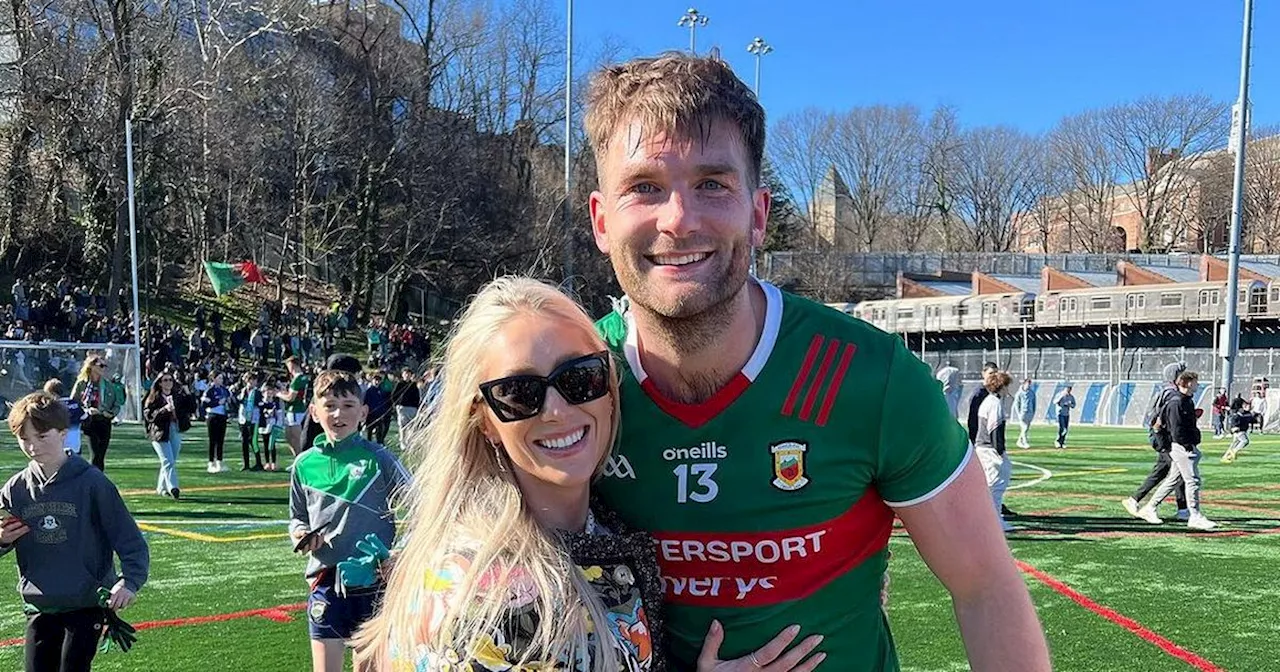 Aidan O'Shea fiancee 'so proud' as she hugs GAA star after breaking Mayo record