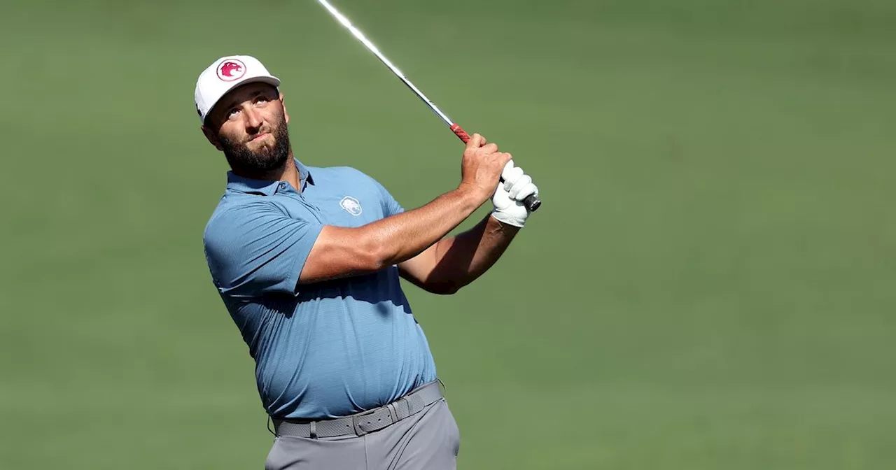 Jon Rahm wears LIV Golf logo at Augusta National