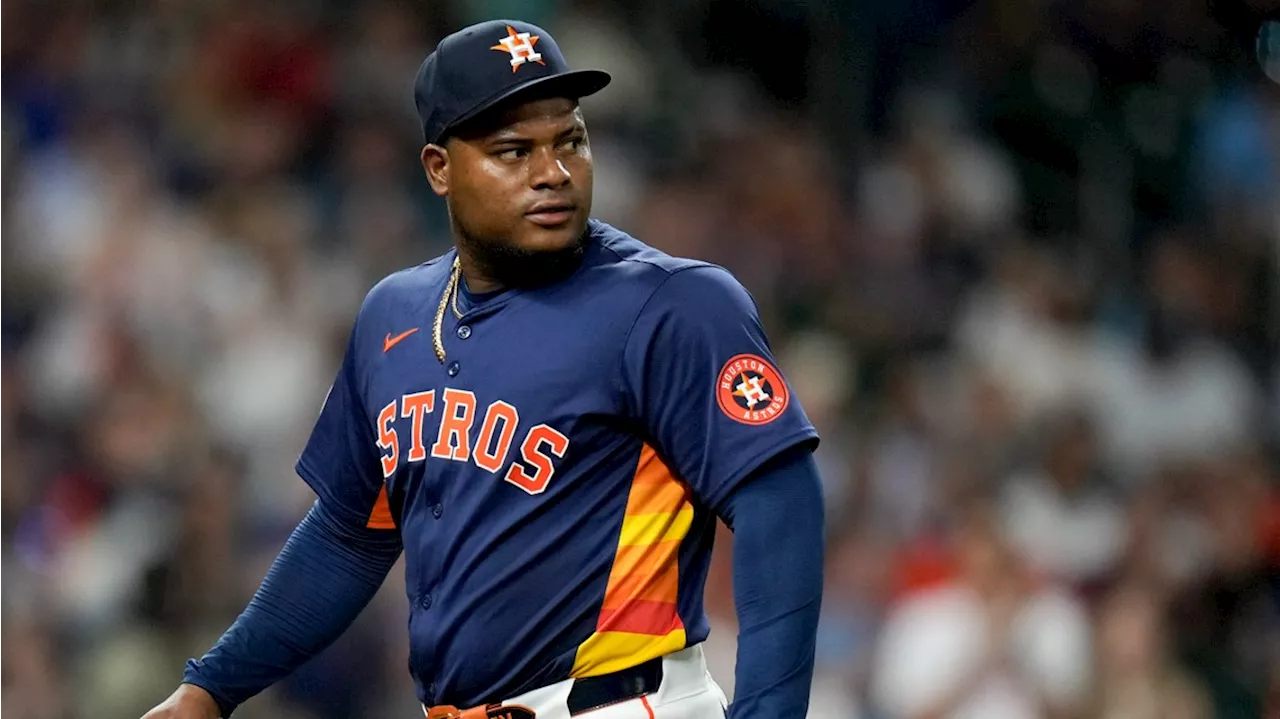 Astros Starting Pitcher Framber Valdez Scratched from Game