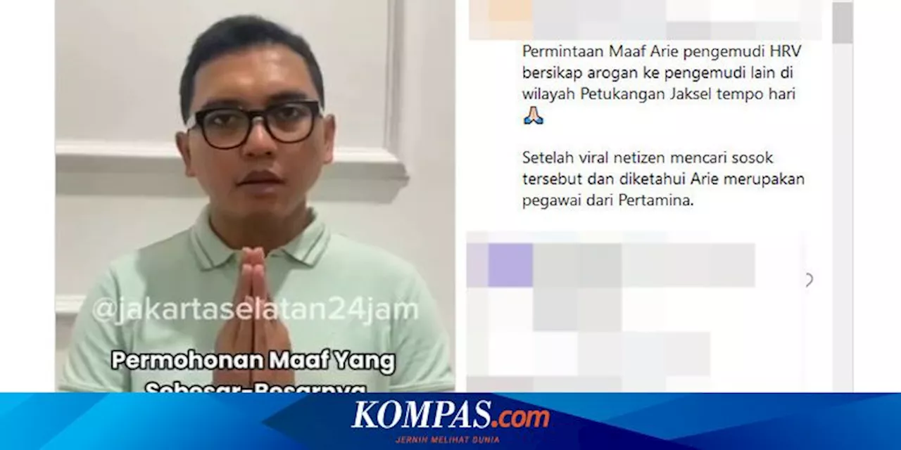 Arie Febriant, Pria yang Ludahi Pengendara Mobil Dibebastugaskan dari Pekerjaannya