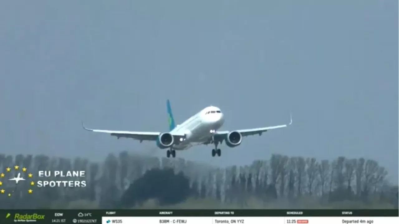 Aereo Aer Lingus costretto a interrompere l'atterraggio a causa delle avverse condizioni meteorologiche