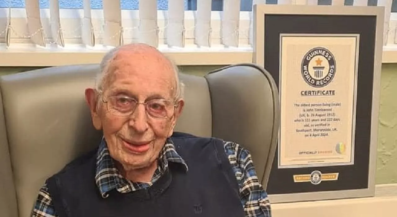 L'uomo più vecchio del mondo ha 111 anni, il segreto di lunga vita di John Alfred Tinniswood è più facile di q