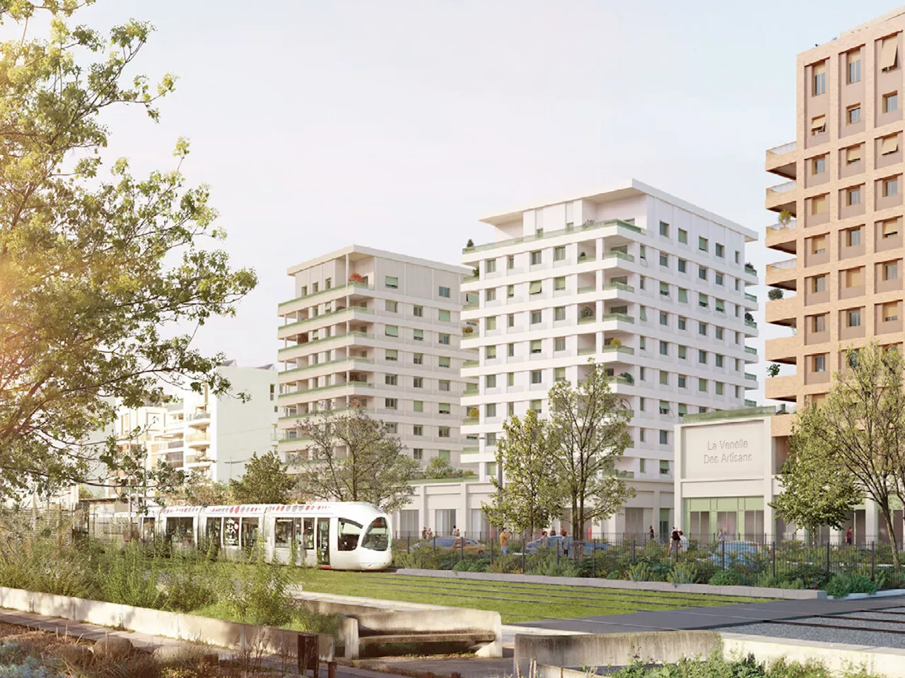 Entre Lyon et Villeurbanne, ce quartier avec 1 200 logements commence à sortir de terre