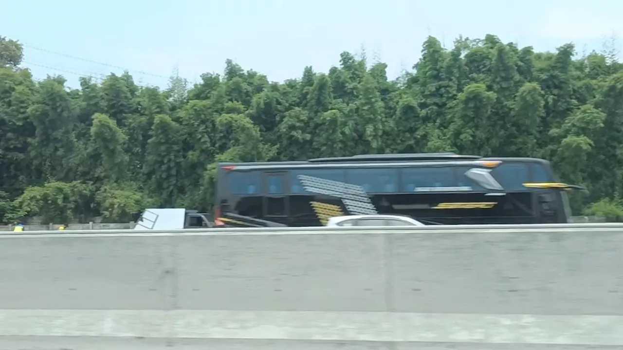 Kondisi Terkini Lokasi Kecelakaan Beruntun di Tol Jakarta-Cikampek KM 58