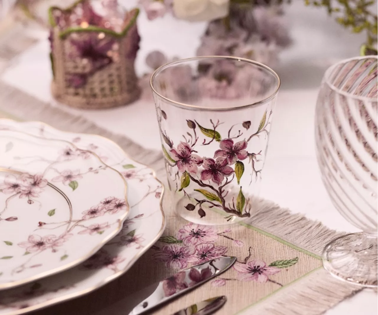 Dior’s Les Cerisiers Homeware Collection Combines Japanese Fantasy with French Refinement