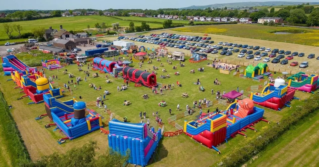 Bad Weather Forces Closure of Greater Manchester's Outdoor Inflatable Bounce Park