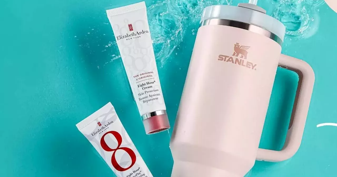 Beauty buffs who buy Elizabeth Arden skincare today get a £45 Stanley cup for £7