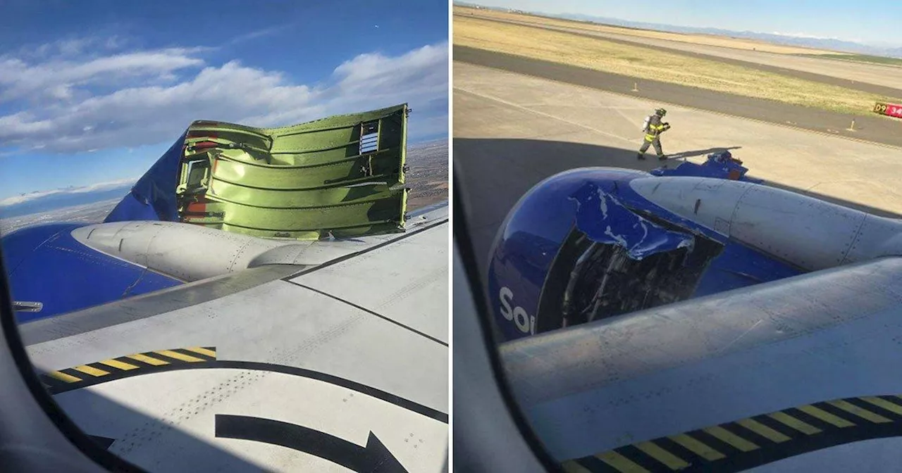 Boeing engine torn during takeoff as passengers feel 'bomb jolt'