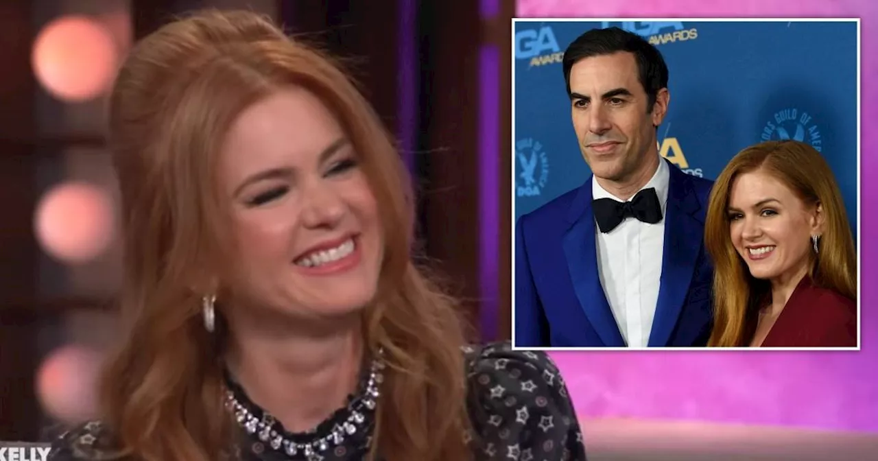 Isla Fisher awkwardly quizzed about Valentine's Day plans with Sacha Baron Cohen