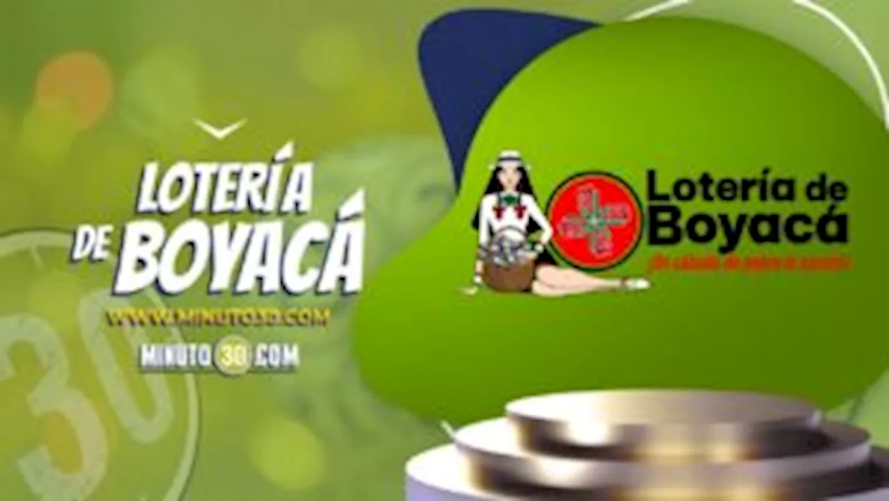 Resultados Lotería de Boyacá del sábado, 6 de abril de 2024