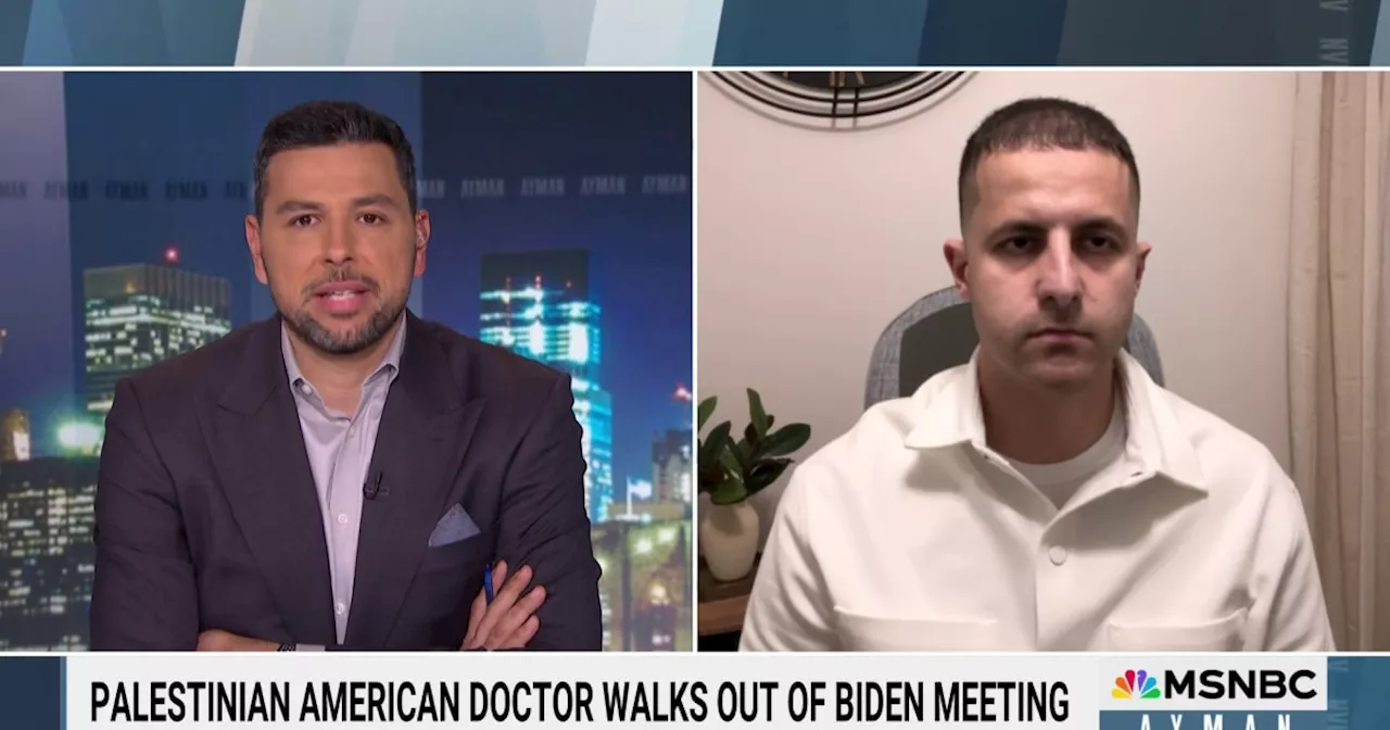 Why a Palestinian American doctor walked out of a Biden meeting with Muslim leaders