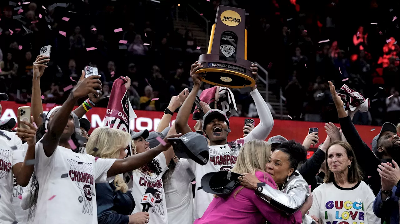 South Carolina defeats Iowa to win the women's NCAA basketball championship