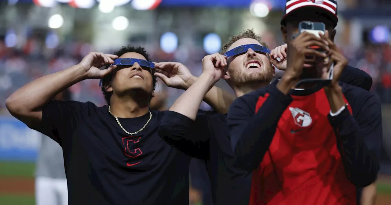 Solar Eclipse Upstages Cleveland Guardians' Home Opener