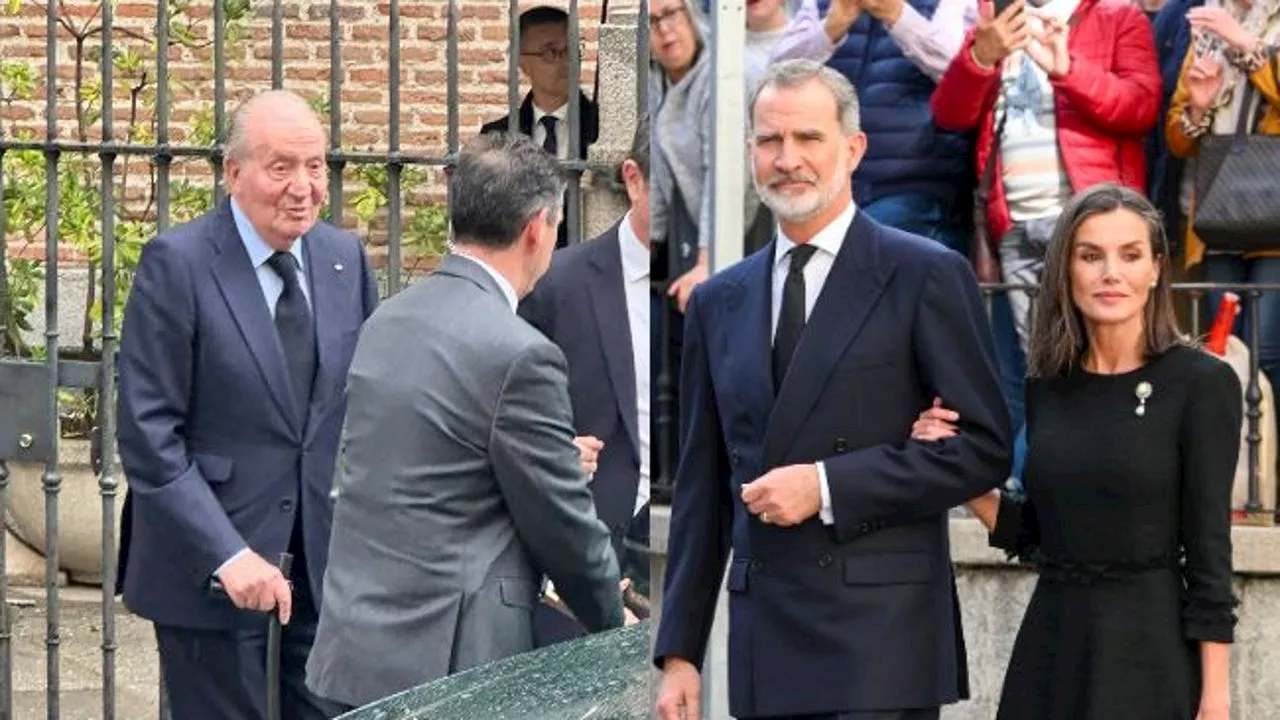 Felipe VI y el rey Juan Carlos se reencuentran en la misa por Fernando Gómez-Acebo