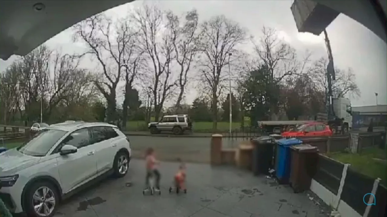 Girl avoids falling crane by seconds as it smashes into Wigan house